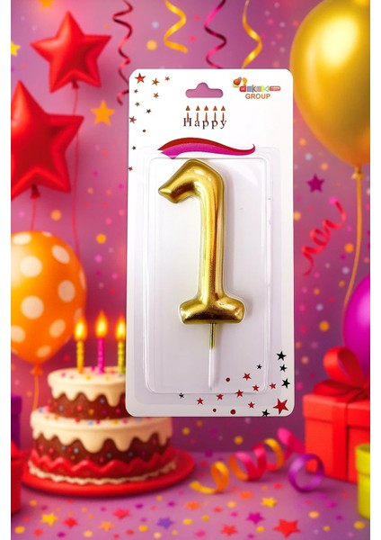 gold renk orta boy rakam mum