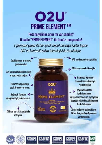 Avantaj 3’lü Prıme Element: Enerji, Odak, Gençlik Desteği Lipozomal(Nmn + Nadh + Sitikolin + Postbiyotik) 90 Dilaltı Tablet modelleri