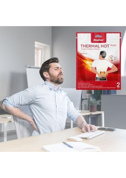 Stopever Thermal Hot Plus+ Isı Terapili Sıcak Kompres Flasteri – Kas ve Eklem Rahatlatıcı (2x2'li Paket) | 12 Saat Süren Ekzotermik Sıcaklık ile Hızlı Etki | Bel ve Sırt Ağrısı Için Isı Bandı modelleri