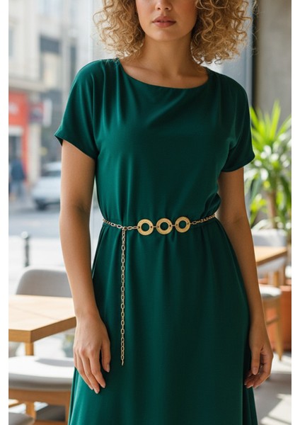 Pınkmark Kadın Gold Halkalı Retro Ayarlanabilir Zincir Kemer PMKM25766 fırsatları