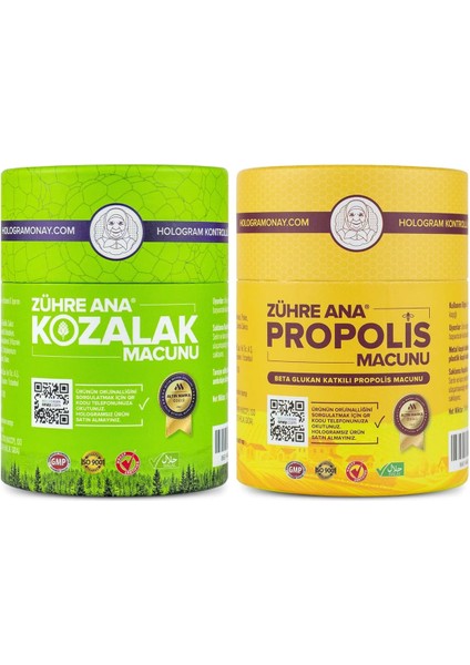 Zühre Ana Kozalak Macunu + Zühre Ana Propolis Macunu
