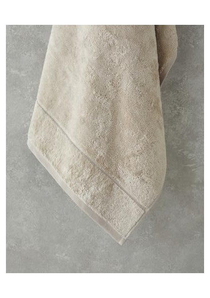 Leafy Bambu Havlusu 70X140 cm Açık Bej modelleri