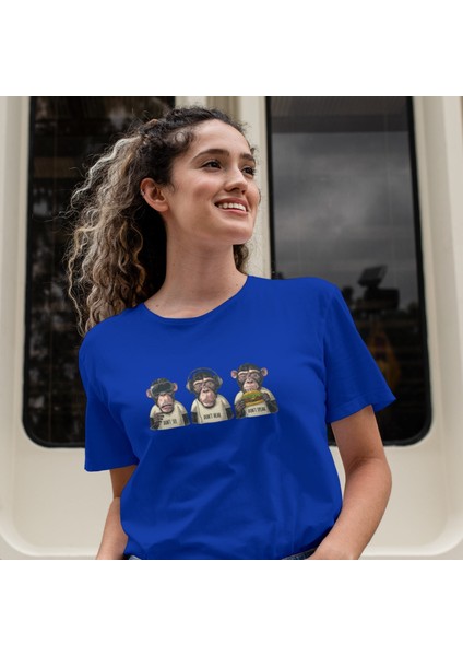 Diplomatic Monkeys Tişört - Mavi fiyatları