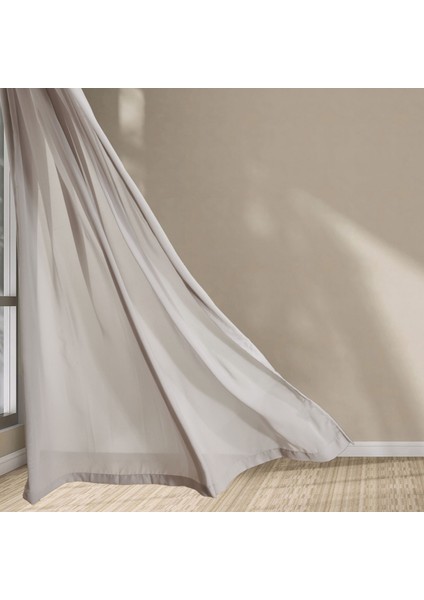 Soft Mila Tül Perde - Gri - 300X270 cm