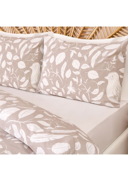 Soft Avis Çift Kişilik Nevresim Takımı - Ekru / Taş fiyatları