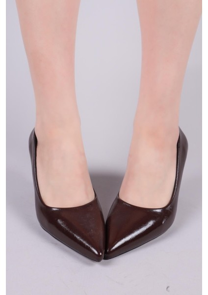 Pedro Arkası Kapalı Stiletto Kahverengi modelleri