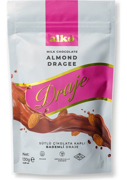 Sütlü Çikolatalı Badem Draje 130 gr