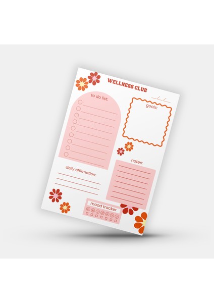 Çiçekli Günlük Planlayıcı