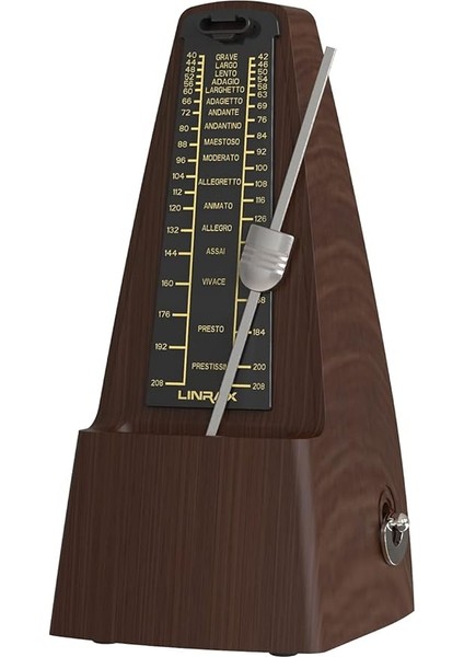 M2 Mekanik Metronom, Piyano Gitar Bas Ukulele Keman Çello Davul ve Tüm Müzik Aletleri Için Evrensel Metronom, Iz Vuruşu ve Tempo, Yüksek Ses, Yüksek Kesinlik, Müzik Aksesuarları, Ahşap Tahıl