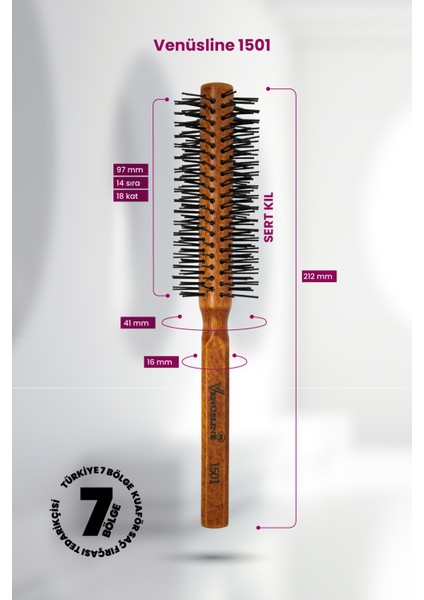Venüsline 1501 Tarama Fırçası – Erkek ve Kadın Kullanıma Uygun, Masaj Etkili Yapı modelleri