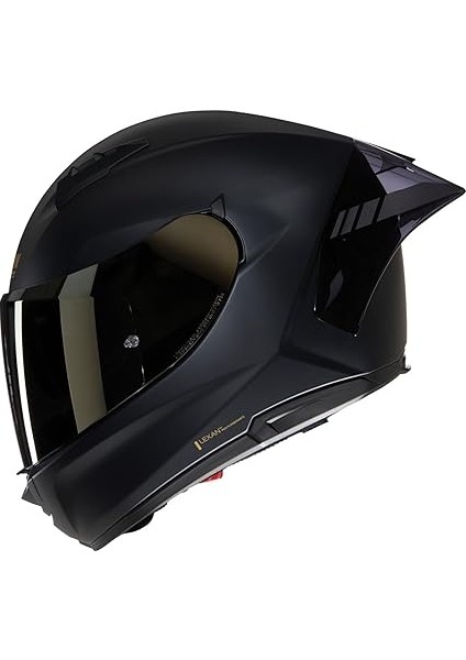 N60-6 Sport Aureo Mat Siyah Altın Cam Kapalı Motosiklet Kaskı 331 L modelleri
