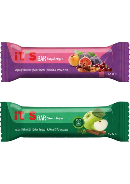 It&apos;s Meyve Bar - Karma Kutu - 40G x 12 Adet (2 Çeşit)