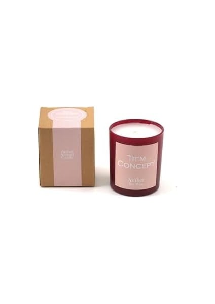 CONCEPT%100 Soya Mum Kokulu Bordo Renkli Kutulu Mum fiyatları