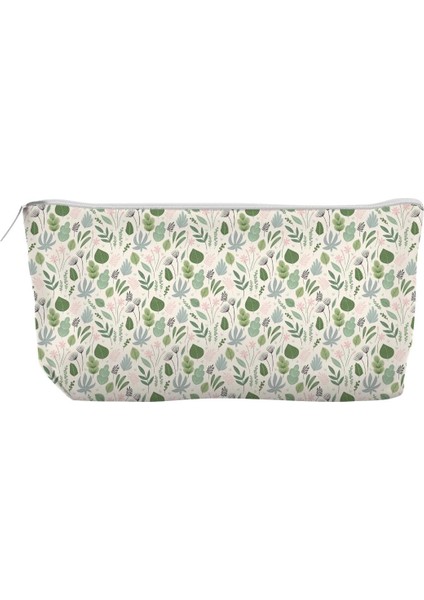 Bez, Kutusu, Cüzdan, Körüklü, Iç Astarlı, 21X10X6CM (Yeşil Yaprak)