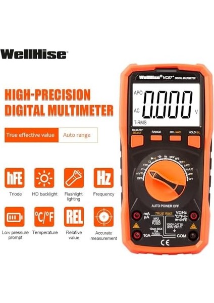 VC97+ Multimetre Ölçü Aleti Avometre Rms fiyatları