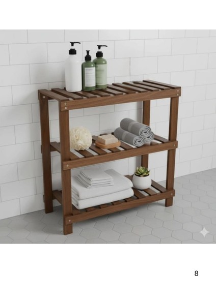 Ahşap Dekoratif Ayakkabılık Raf 3'lü fiyatları