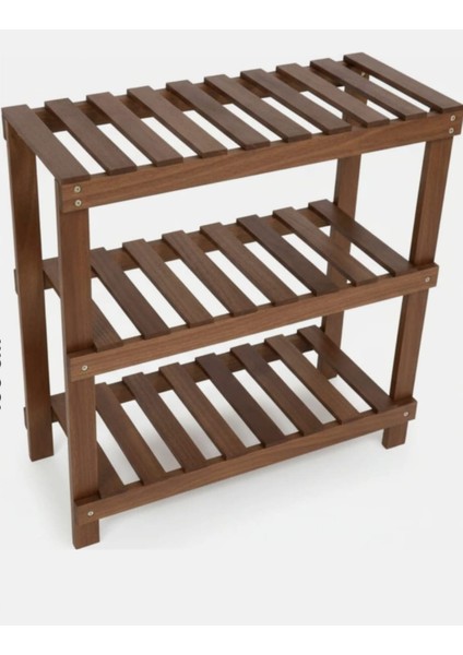 Ahşap Dekoratif Ayakkabılık Raf 3'lü modelleri