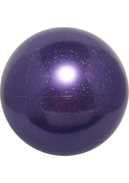 Cimnastik Topu 19CM Simli Mor