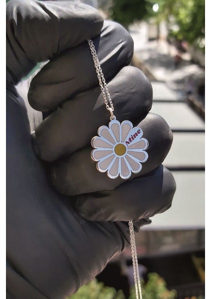 925 Ayar Gümüş Papatya Kolye