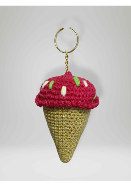 Amigurumi Külah Anahtarlık 10-11 cm Sevimli El Örgüsü Hediyelik Anahtar ve Çanta Aksesuarı (KOD:102)