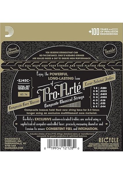 EJ45C Pro-Arte Composite Normal Tension Klasik Gitar Teli fiyatları