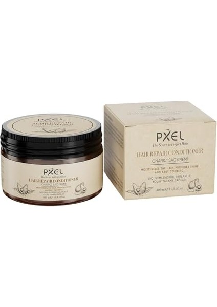 Pxel Onarıcı Saç Kremi 300 ml | Kuru ve Yıpranmış Saçlara Özel Yoğun Bakım | Shea Yağı, Biotin, Kafein ve Bitkisel Protein Içerikli Saç Kırığı Karşıtı modelleri