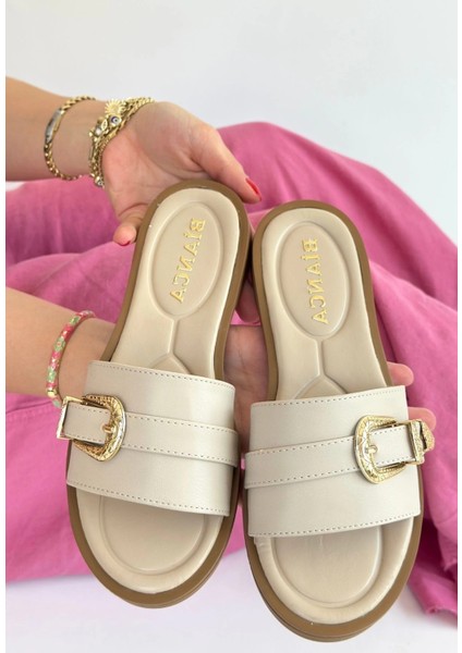 Orja Bej Cilt Terlik