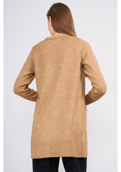 Çetinkaya Miya Mira Modest 2316 Kadın Şal Yaka Akrilik Triko Hırka Deve Tüyü fırsatları
