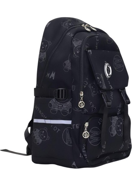 Siyah Erkek Okul Sırt Çantası – Ilköğretim ve Lise Öğrencileri Için, Çok Gözlü, Kaliteli Kumaş modelleri