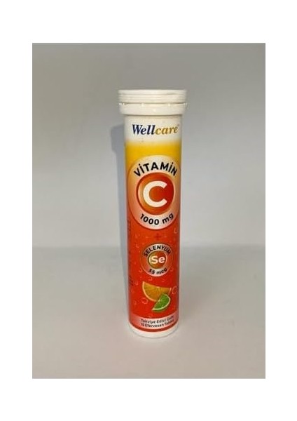 Wellcare Vitc Selenyum 55MCG 15 Efv. Tb.