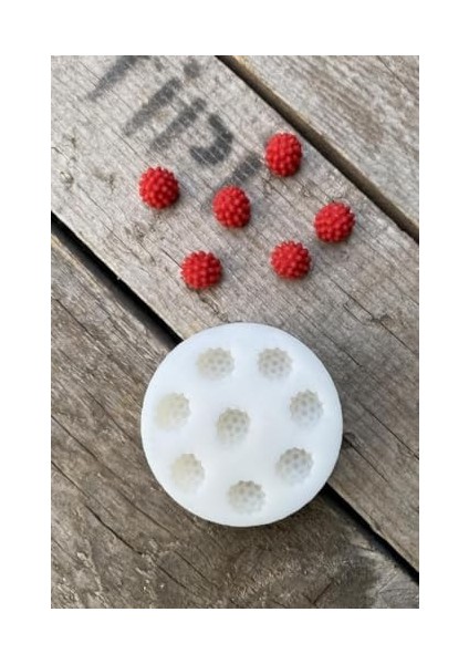 Concept Ahududu Sekizli Mum Kalıbı (Silikon) (1,4 x 1,4 x 1,5 Cm) (Küçük Süsleme Kalıbı) 1 Adet fiyatları