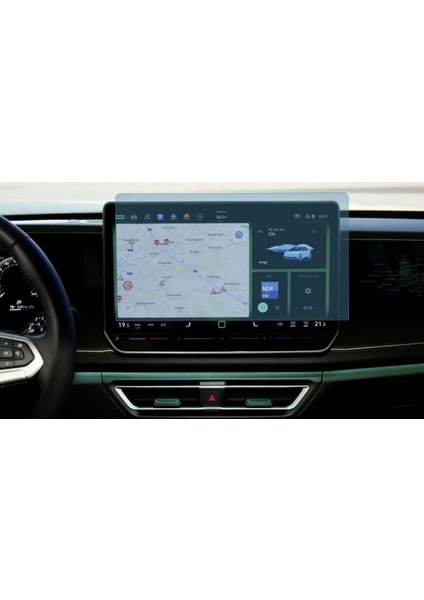 Volkswagen Yeni Tiguan E-Tsi ile Uyumlu 2024 2025 12.9 Inç Multimedya 9h Nano Ekran Koruyucu