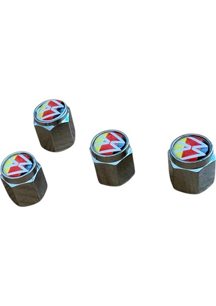 Logolu Metal Sarı Siyah Renk 4 Adet Sibop Kapak modelleri