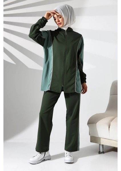 Kadın Mevsimlik Penye Alt Üst Spor ve Rahat Haki Tesettür Takım fiyatları