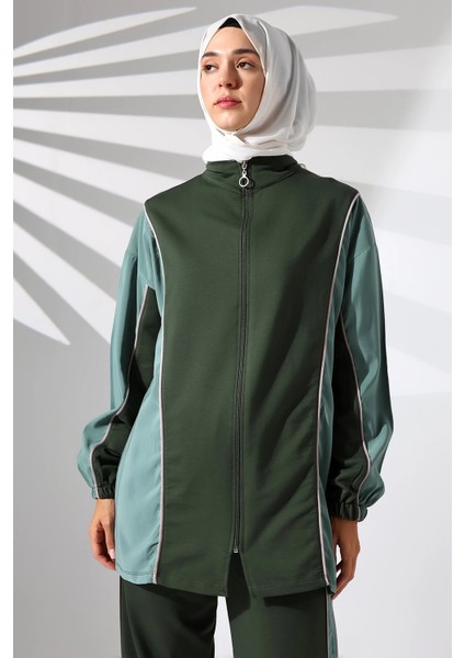 Kadın Mevsimlik Penye Alt Üst Spor ve Rahat Haki Tesettür Takım fırsatları