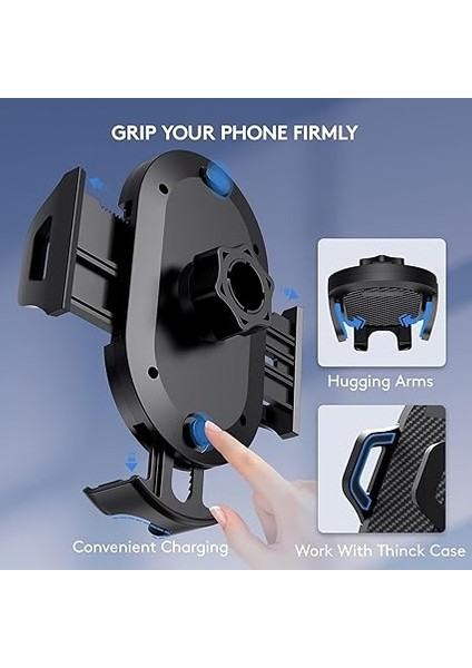 360° Ayarlanabilir Araç Telefon Tutucu – Vantuzlu, Ultra Güçlü Emiş Gücü, 4-7” Telefonlar Için Uyumlu, Şok Emici, Tek Tuşla Serbest Bırakma modelleri
