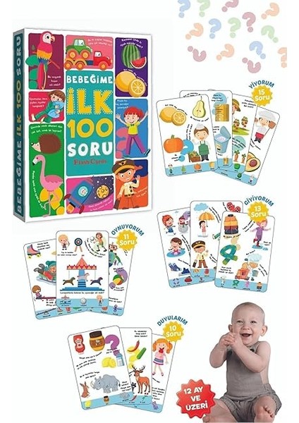 Için Ilk 100 Sorular Kelime Zeka Kartları Eğitici Yeni Doğan Kartları modelleri