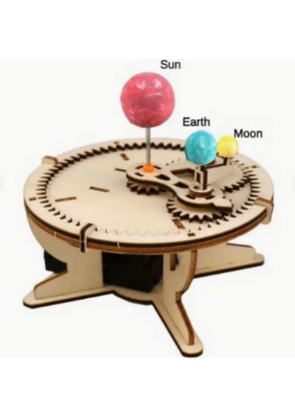 Fen Bilimleri Güneş Dün Ay Modeli -Ay Dünya Güneş,tepkisel Üç Göksel Hareket Yasası Modeli