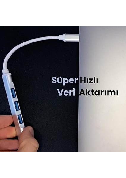 Type C To USB 3.0 Çoklayıcı 4 Adet Port Otg Çoğaltıcı Adaptörü - USB C To USB 3.0 - Macbook Için USB Portu USB Hub Çevirici fiyatları