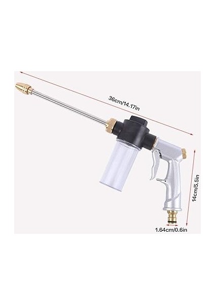 Basınçlı Su Köpük Tabancası Bahçe Sulama Araba Yıkama Bahçe Ilaçlama Tabanca Başlık modelleri