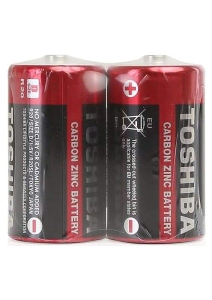 R20SL D Büyük Boy Pil, 2'li