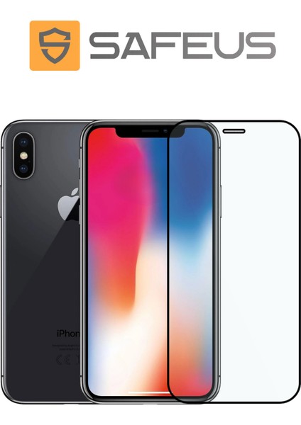 iPhone x Tam Kaplayan Toz Filtreli Parmak Izi Bırakmayan Safir Ekran Koruyucu Cam