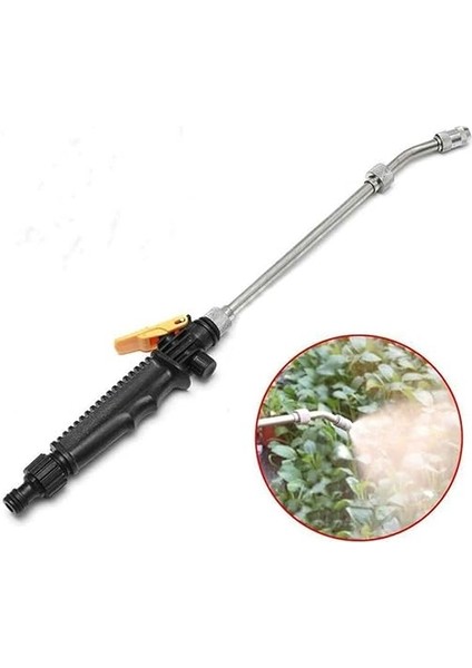 Yüksek Basınçlı Güçlü Su Tabancası Yıkayıcı Bahçe Hortumu Nozulu Püskürtme Fıskiye Su Jeti Araba Yıkayıcı Bahçe Sulama Temizleme Aleti (Renk: 50 Cm) modelleri