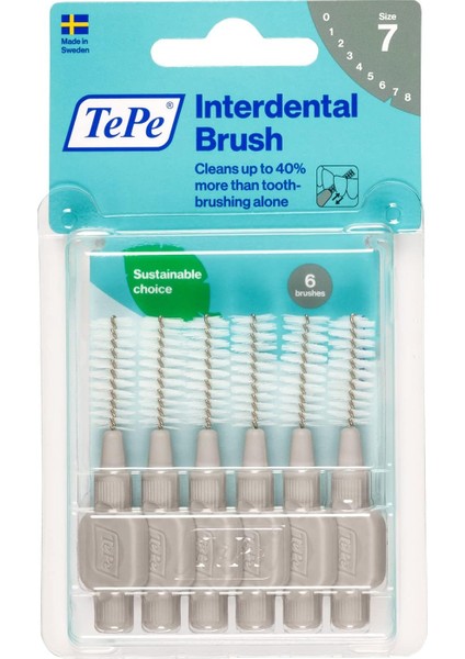 Tepe Blister 1.3 mm - Gri Diş Arayüz Fırçası (1 x 6 Adet) fiyatları