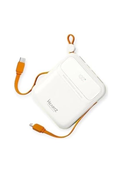 H26 10000 Mh Pd 20W ve USB 22.5W Fast Hızlı Şarj Dahili Type C ve Lightning Kablolu Dünya Standartlarına Uygun Polymer Batarya Birebir Amper LCD Göstergeli Powerbank modelleri