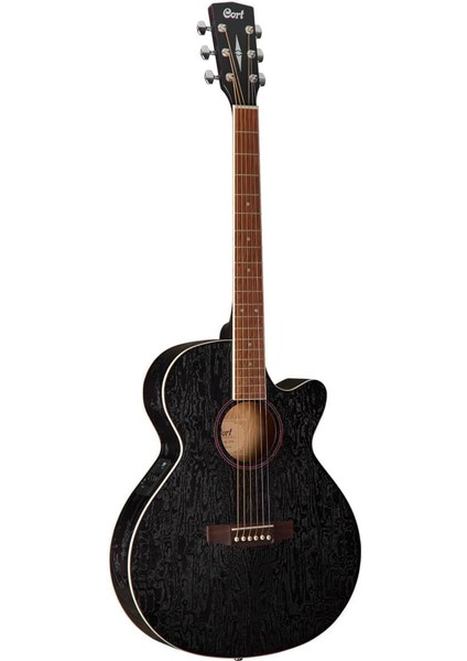 Sfx-Ab Open Pore Black Elektro Akustik Gitar