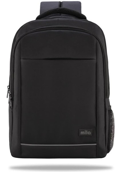 Seri W500 15.60&apos;&apos; KI3-01-003 Network 4 Reflektörlü,mac Air Uyumlu Laptop Sırt Çantası -Siyah