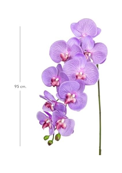 Yapay Orkide Gerçek Dokulu Lila 95 Cm. fiyatları