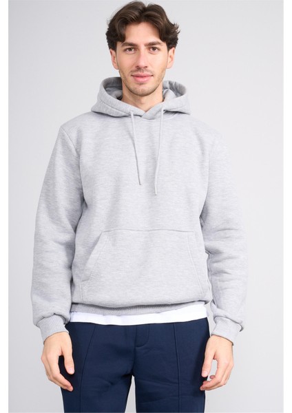 Çetinkaya Mentality 3035 3 Ip Kapşonlu Grimelanj Sweatshirt