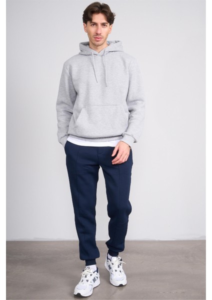 Çetinkaya Mentality 3035 3 Ip Kapşonlu Grimelanj Sweatshirt modelleri